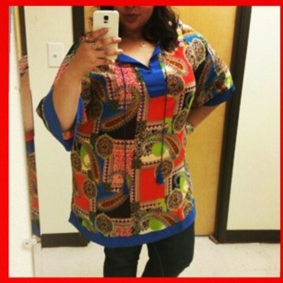 Boho Tunic Blouse - Picture 1 of 4